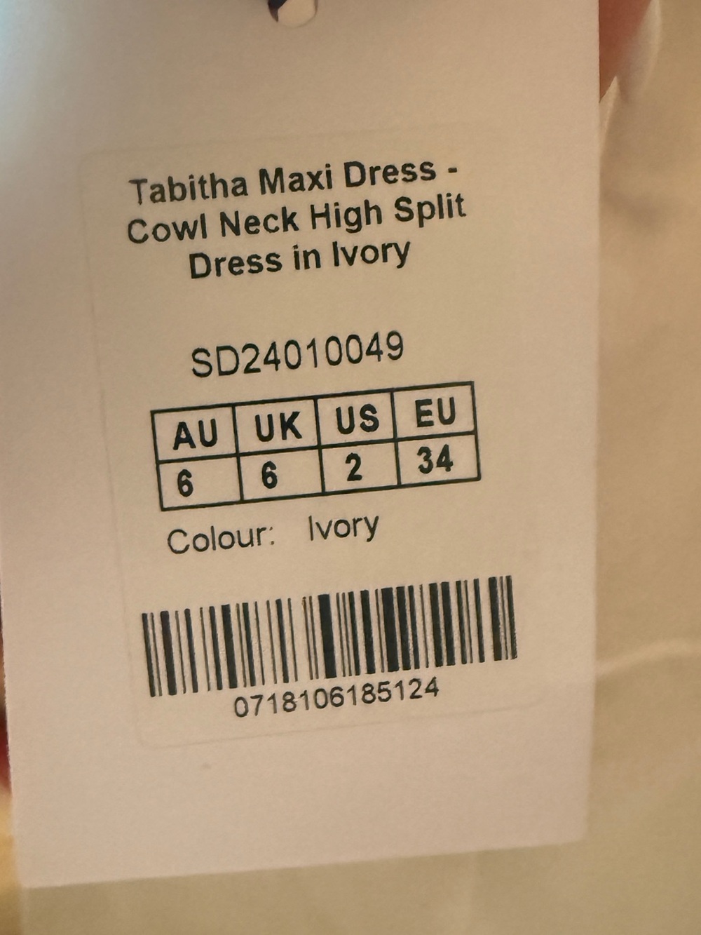 2 Showpo Tabitha Maxi Dress in Ivory - Picture 8 of 13